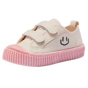 Toddler Shoes for Boys & Girls Sz 10.5 Little Kid, Canvas Dual Hook and Loops